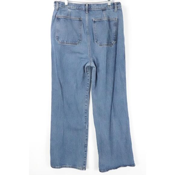 Reformation Jeans Womens 32 Alyssa Wide Leg Long‎ Denim Casual High Rise - Picture 2 of 15